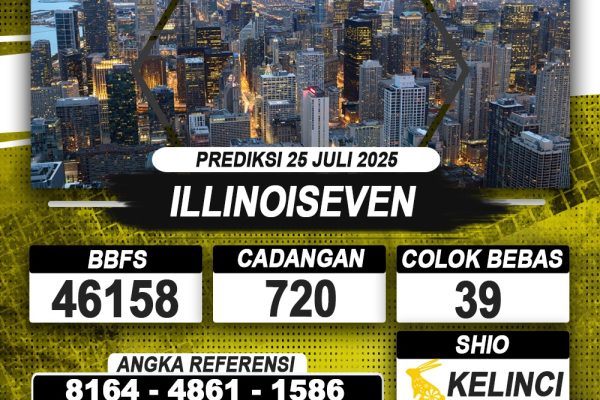 PREDIKSI ILLINOISEVEN 25 JULI 2025 | PREDIKSI TOGEL KUNINGTOTO