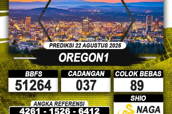 PREDIKSI OREGON1 22 AGUSTUS 2025 | PREDIKSI TOGEL KUNINGTOTO